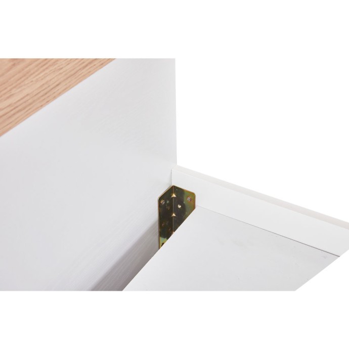LUCIDO ΚΡΕΒΑΤΙ 162x202x88 ΛΕΥΚΟ OAK ΦΥΣΙΚΟ 