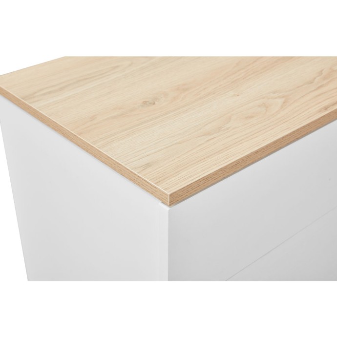 LUCIDO ΚΟΜΟΔΙΝΟ 2ΣΥΡΤΑΡΙΑ 58x39x44.5 ΛΕΥΚΟ OAK ΦΥΣΙΚΟ 