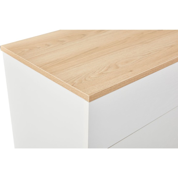 LUCIDO ΣΥΡΤΑΡΙΕΡΑ 5ΣΥΡΤΑΡΙΑ 58x39x116.5 ΛΕΥΚΟ OAK ΦΥΣΙΚΟ 