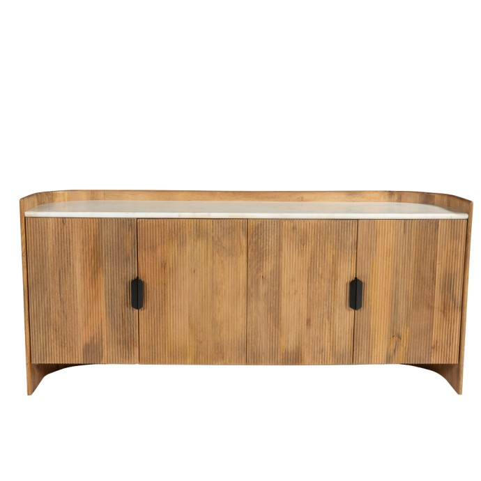ORGANIC BITTER ΜΠΟΥΦΕΣ 4ΠΟΡΤΕΣ 165x45x75 ΚΑΡΥΔΙ ΛΕΥΚΟ 