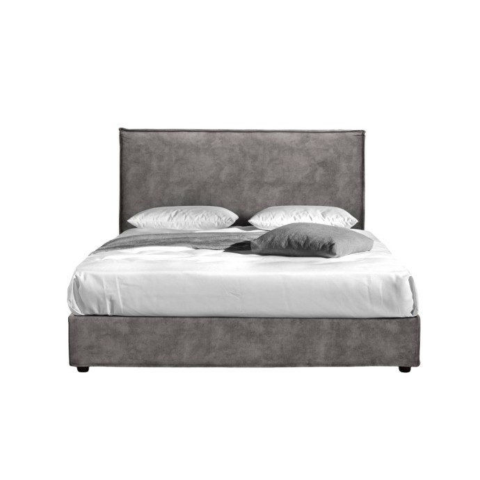 DOMUS ΚΡΕΒΑΤΙ (ΓΙΑ ΣΤΡΩΜΑ 160x200cm) 160x210xY115cm SILVER ΓΚΡΙ 