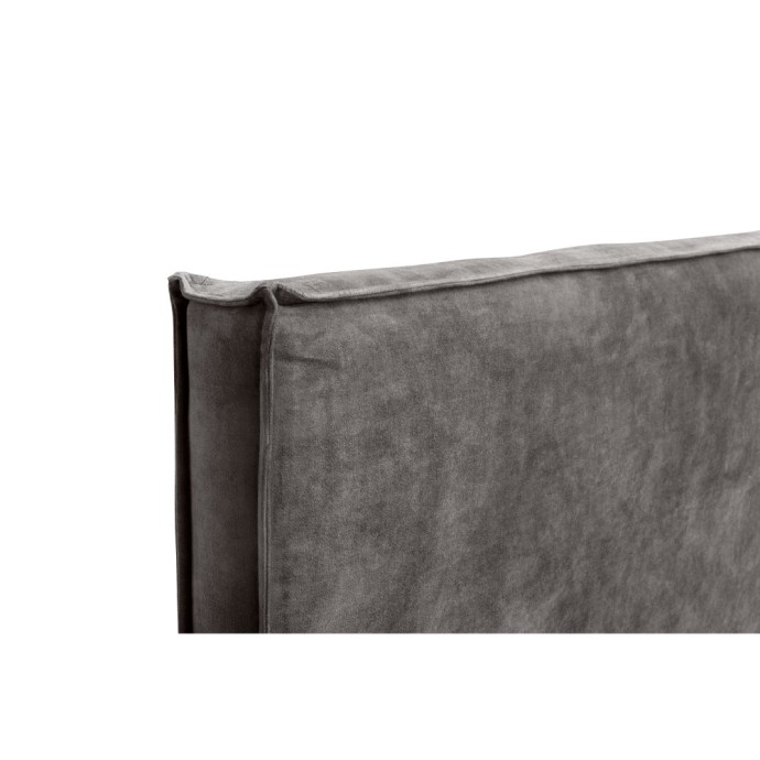 DOMUS ΚΡΕΒΑΤΙ (ΓΙΑ ΣΤΡΩΜΑ 160x200cm) 160x210xY115cm SILVER ΓΚΡΙ 