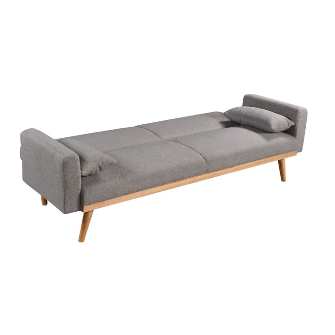 PANTA ΚΑΝΑΠΕΣ ΚΡΕΒΑΤΙ 3ΘΕΣΙΟΣ ΓΚΡΙ ΑΝΟΙΧΤΟ 210x77x77cm
