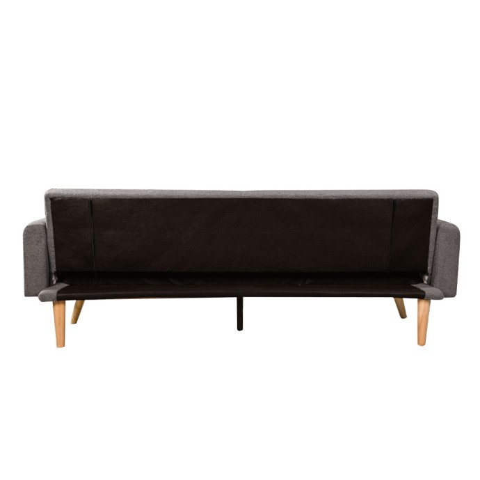 PANTA ΚΑΝΑΠΕΣ ΚΡΕΒΑΤΙ 3ΘΕΣΙΟΣ ΓΚΡΙ ΣΚΟΥΡΟ 210x77x77cm