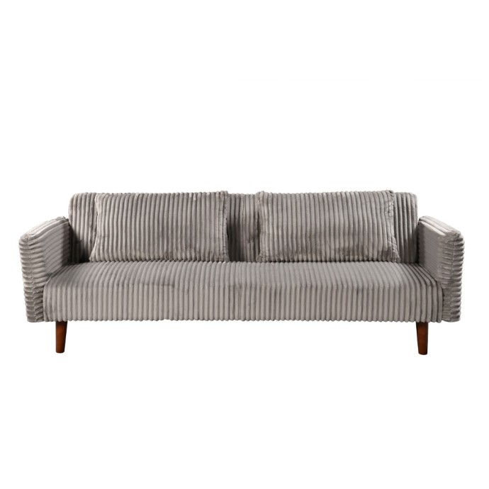 COTTLE ΚΑΝΑΠΕΣ ΚΡΕΒΑΤΙ 3ΘΕΣΙΟΣ ΓΚΡΙ ΑΝΟΙΧΤΟ 213x79x73cm