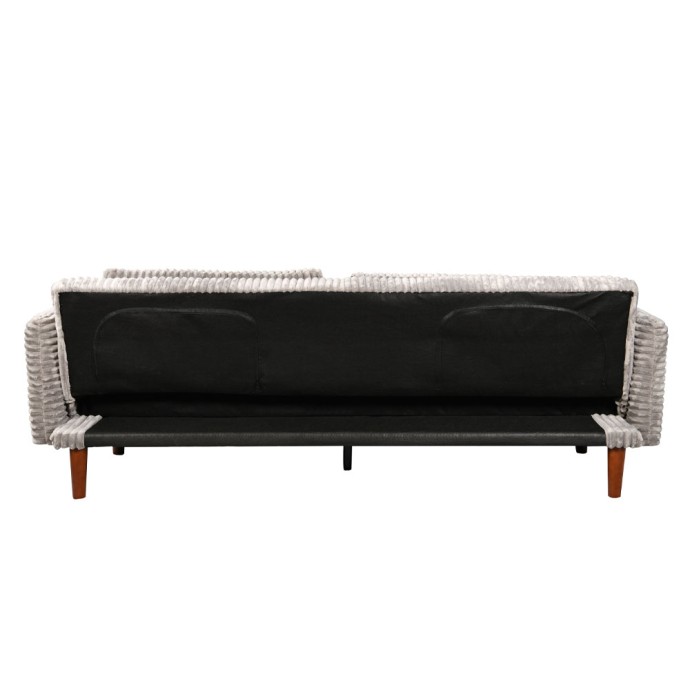 COTTLE ΚΑΝΑΠΕΣ ΚΡΕΒΑΤΙ 3ΘΕΣΙΟΣ ΓΚΡΙ ΑΝΟΙΧΤΟ 213x79x73cm