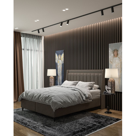 HARMONY ΚΡΕΒΑΤΙ ΔΙΠΛΟ ΜΕ ΑΠΟΘ/ΚΟ ΧΩΡΟ 174Πx207Μx126,5Ycm ΎΦΑΣΜΑ MUSHROOM (ΠΕΡΙΛΑΜΒΑΝΕΤΑΙ ΣΤΡΩΜΑ 160Πx200Μx30Υcm)