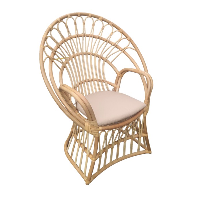 BOLONI ΠΟΛΥΘΡΟΝΑ ΜΕ ΜΠΕΖ ΜΑΞΙΛΑΡΙ-ΦΥΣΙΚΟ RATTAN 100X67X120ΕΚ