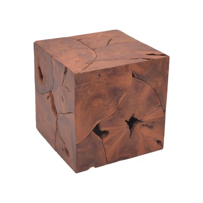 BOXY ΣΚΑΜΠΟ ΦΥΣΙΚΟ ΜΑΣΙΦ ΞΥΛΟ TEAK 40X40X40ΕΚ