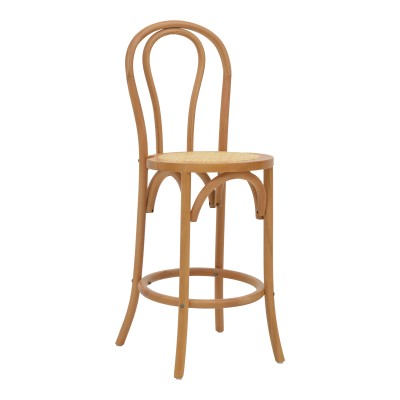 THONET ΣΚΑΜΠΟ ΜΠΑΡ 41X50X105ΕΚ ΞΥΛΟ ΟΞΙΑΣ-ΕΔΡΑ ΦΥΣΙΚΟ RATTAN 