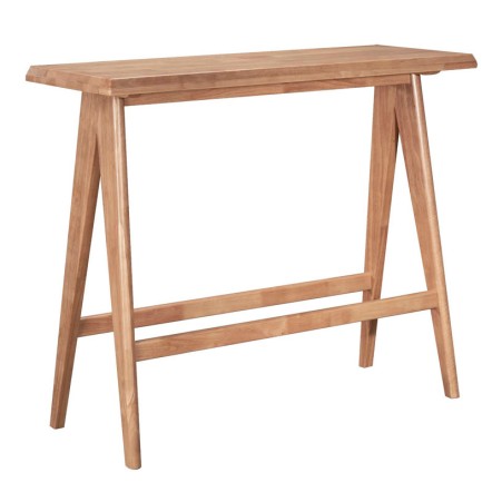 WINSLOW ΤΡΑΠΕΖΙ BAR ΞΥΛΟ RUBBERWOOD ΑΝΟΙΚΤΟ ΚΑΡΥΔΙ 120X45X100ΕΚ