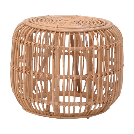 RAJESTY ΣΚΑΜΠΟ RATTAN PE ΣΕ ΦΥΣΙΚΗ ΑΠΟΧΡΩΣΗ Φ60X46ΕΚ