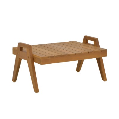 KALLY ΤΡΑΠΕΖΙ 60X50X34ΕΚ TEAK ΞΥΛΟ ΣΕ ΦΥΣΙΚΗ ΑΠΟΧΡΩΣΗ 