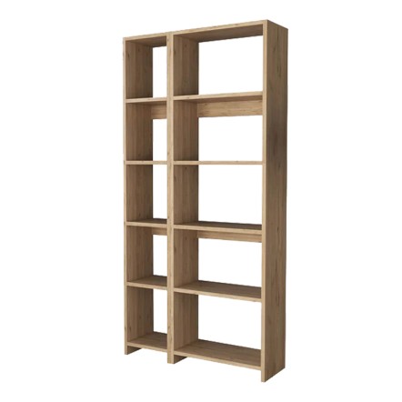 ΒΙΒΛΙΟΘΗΚΗ ALKATHI 77X22X160ΕΚ ΣΕ OAK ΑΠΟΧΡΩΣΗ 