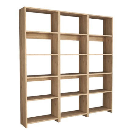 ΒΙΒΛΙΟΘΗΚΗ RABUKU 146X22X123ΕΚ ΣΕ OAK  ΑΠΟΧΡΩΣΗ 