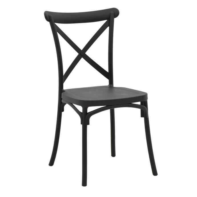 CROSSIE ΚΑΡΕΚΛΑ PP 38X46.5X82ΕΚ ΑΝΘΡΑΚΙ 
