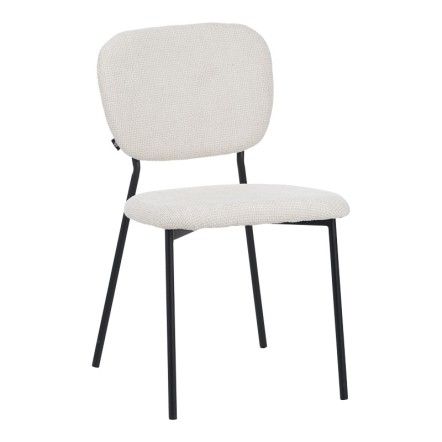 CATHAIR ΚΑΡΕΚΛΑ 68X66X82.5ΕΚ ΜΠΟΥΚΛΕ ΥΦΑΣΜΑ ΣΕ ΜΠΕΖ ΑΠΟΧΡΩΣΗ ΜΕ ΜΑΥΡΑ ΜΕΤΑΛΛΙΚΑ ΠΟΔΙΑ 