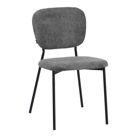 CATHAIR ΚΑΡΕΚΛΑ ΜΠΟΥΚΛΕ 68X66X82.5ΕΚ ΥΦΑΣΜΑ ΓΚΡΙ ΜΕ ΜΑΥΡΑ ΜΕΤΑΛΛΙΚΑ ΠΟΔΙΑ 