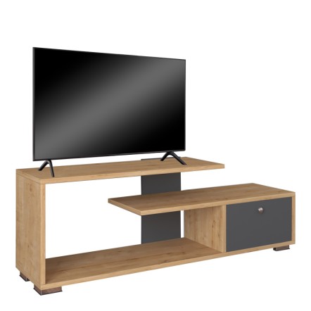ΒOTAN ΕΠΙΠΛΟ ΤΗΛΕΟΡΑΣΗΣ 120X30X42ΕΚ ΑΝΘΡΑΚΙ-OAK ΑΠΟΧΡΩΣΗ 