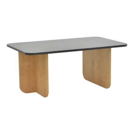 BECA ΤΡΑΠΕΖΙ ΣΑΛΟΝΙΟΥ 100X60X42ΕΚ OAK-ΜΑΥΡΟ 