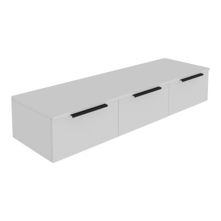 DOHA ΚΟΝΣΟΛΑ ΜΕ 3 ΣΥΡΤΑΡΙΑ 120X39X22CM ΛΕΥΚΗ