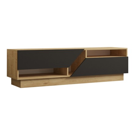 COGO ΕΠΙΠΛΟ ΤΗΛΕΟΡΑΣΗΣ 160X40X45ΕΚ OAK- ΑΝΘΡΑΚΙ 