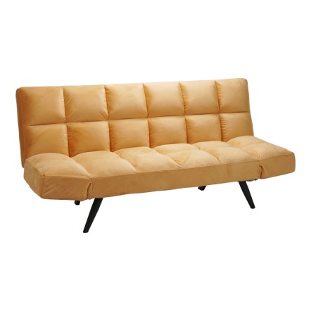FREDDO ΚΑΝΑΠΕΣ - ΚΡΕΒΑΤΙ 3ΘΕΣΙΟΣ 181X81X86ΕΚ ΒΕΛΟΥΔΟ ΜΟΥΣΤΑΡΔΙ 