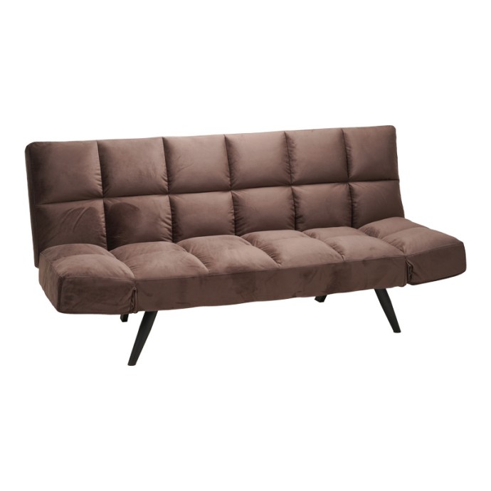 FREDDO ΚΑΝΑΠΕΣ - ΚΡΕΒΑΤΙ 3ΘΕΣΙΟΣ 181X81X86ΕΚ ΒΕΛΟΥΔΟ ΚΑΦΕ 