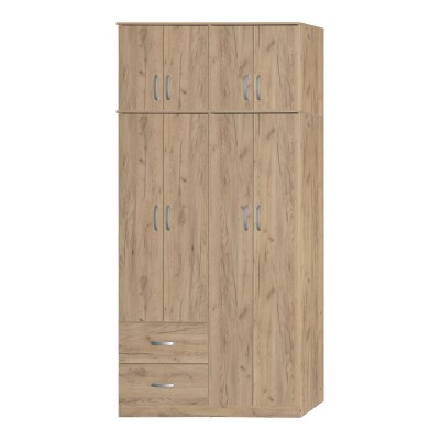 ZELIA ΝΤΟΥΛΑΠΑ ΡΟΥΧΩΝ ΤΕΤΡΑΦΥΛΛΗ ΜΕ ΠΑΤΑΡΙ 120X42X240ΕΚ ΜΕ 2 ΣΥΡΤΑΡΙΑ OAK 