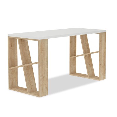 HONEY ΓΡΑΦΕΙΟ ΧΡΩΜΑ ΛΕΥΚΟ - LIGHT OAK 140x60x75cm