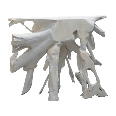 LYLE ΚΟΝΣΟΛΑ ΧΕΙΡΟΠΟΙΗΤΗ ΜΑΣΙΦ ΞΥΛΟ ΛΕΥΚΟ 100x38x80cm