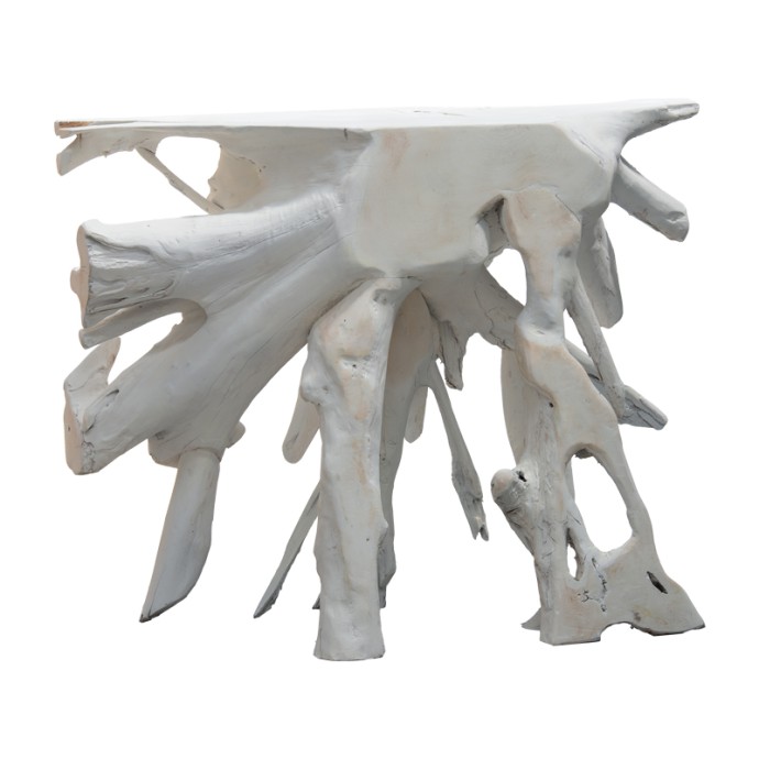 LYLE ΚΟΝΣΟΛΑ ΧΕΙΡΟΠΟΙΗΤΗ ΜΑΣΙΦ ΞΥΛΟ ΛΕΥΚΟ 100x38x80cm