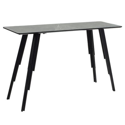LIFO ΚΟΝΣΟΛΑ MDF ΑΝΘΡΑΚΙ CEMENT-ΜΑΥΡΟ 120x40x75cm