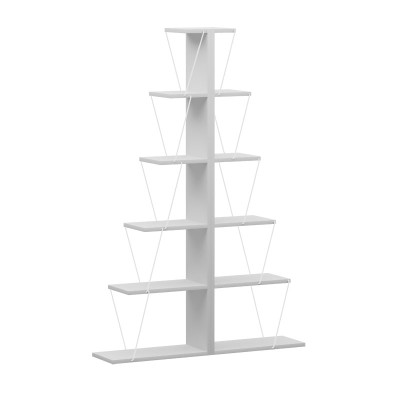 MINI TARS ΒΙΒΛΙΟΘΗΚΗ ΛΕΥΚΟ 130x22x146cm