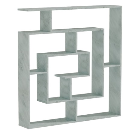 NARDY ΒΙΒΛΙΟΘΗΚΗ ΛΕΥΚΟ ΜΑΡΜΑΡΟΥ 125x22x129cm