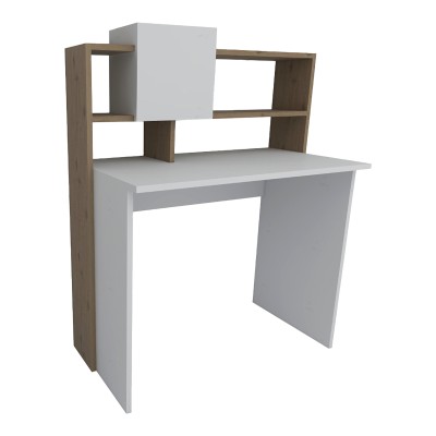 KOOGI ΓΡΑΦΕΙΟ ΕΡΓΑΣΙΑΣ ΣΕ OAK-ΛΕΥΚΗ ΑΠΟΧΡΩΣΗ 94x60x118cm