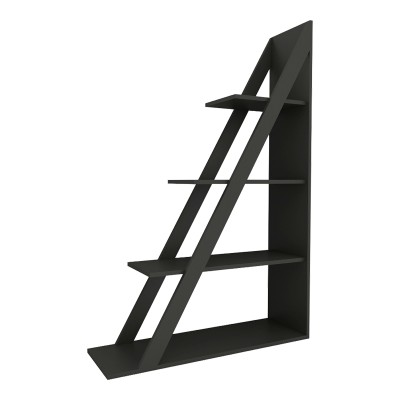 QUINA ΒΙΒΛΙΟΘΗΚΗ ΣΕ ΑΝΘΡΑΚΙ ΑΠΟΧΡΩΣΗ 100x30x150cm