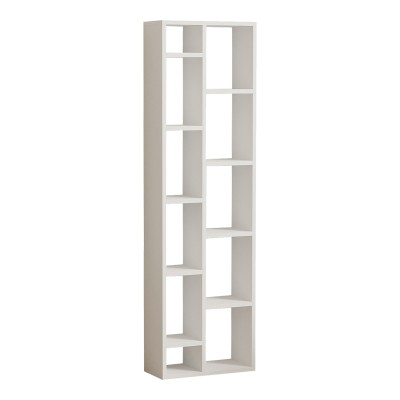 MINICU ΒΙΒΛΙΟΘΗΚΗ ΣΕ ΛΕΥΚΗ ΑΠΟΧΡΩΣΗ 44,4x19,6x150cm