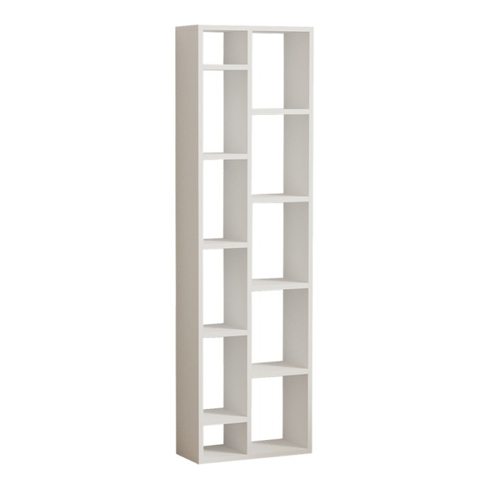 MINICU ΒΙΒΛΙΟΘΗΚΗ ΣΕ ΛΕΥΚΗ ΑΠΟΧΡΩΣΗ 44,4x19,6x150cm