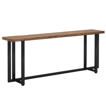 DICE ΚΟΝΣΟΛΑ ΜΑΣΙΦ ΞΥΛΟ ΠΕΥΚΟΥ ΚΑΡΥΔΙ-ΜΑΥΡΟ 150x30x90cm
