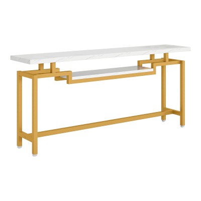 ONOLE ΚΟΝΣΟΛΑ ΣΕ ΟΨΗ ΜΑΡΜΑΡΟΥ - ΧΡΥΣΟ ΜΕΤΑΛΛΟ 180x35x82cm