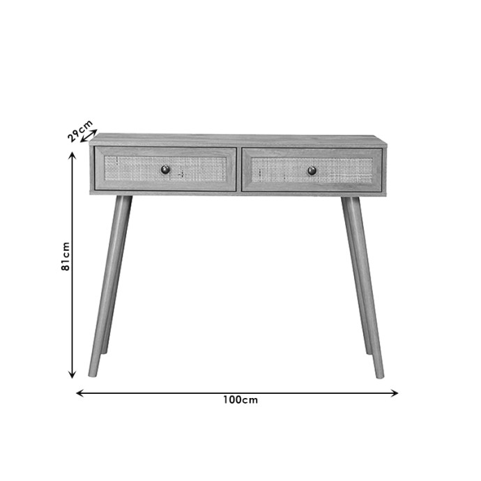 OSLO ΚΟΝΣΟΛΑ 100x29x81cm SONOMA