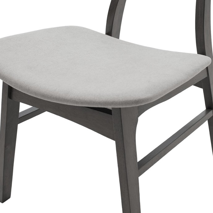 BENSON / ORLEAN TΡΑΠΕΖΑΡΙΑ ΣΕΤ 7ΤΜΧ 150x90x75cm RUSTIC GREY - ΥΦΑΣΜΑ ΓΚΡΙ