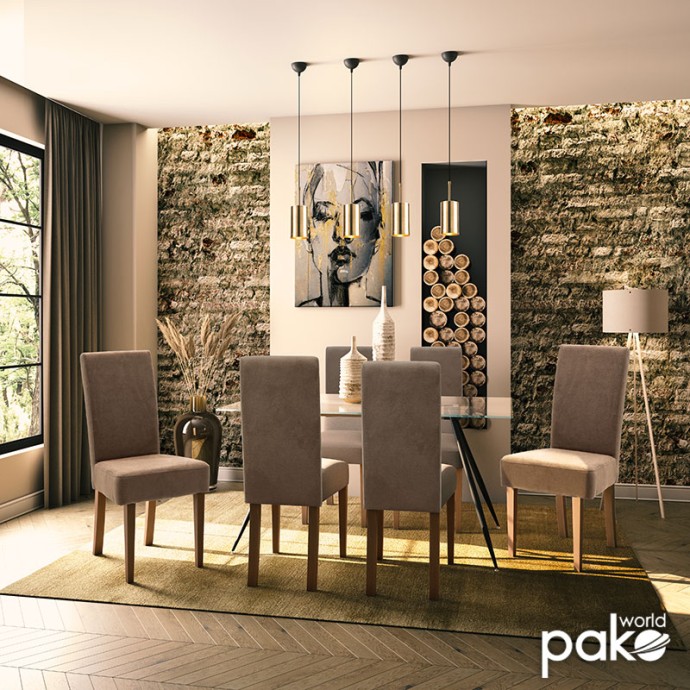 DITTA ΚΑΡΕΚΛΑ ΤΡΑΠΕΖΑΡΙΑΣ 45x58xY96cm ΥΦΑΣΜΑ ΑΝ. ΚΑΦΕ & ΒΑΣΗ ΚΑΡΥΔΙ