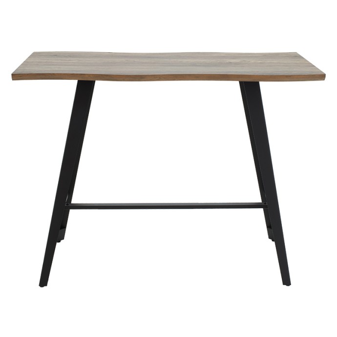 FORTITUDE TΡΑΠΕΖΙ ΜΠΑΡ MDF ΚΑΡΥΔΙ - ΠΟΔΙ ΜΑΥΡΟ 140X70X103.5ΕΚ
