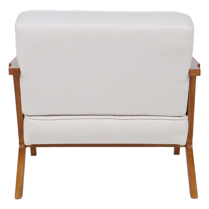 CLAUDIA ΠΟΛΥΘΡΟΝΑ 65x69xY86cm ΥΦΑΣΜΑ ΜΠΕΖ-RATTAN-RUBBERWOOD ΦΥΣΙΚΟ