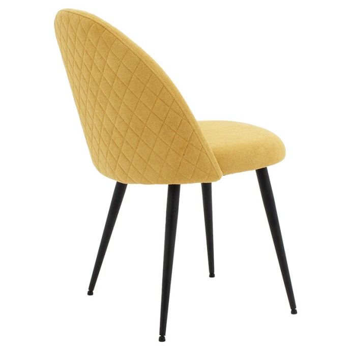 GRACEFUL ΚΑΡΕΚΛΑ 50x53xY83cm ΥΦΑΣΜΑ ΜΠΟΥΚΛΕ ΚΙΤΡΙΝΟ