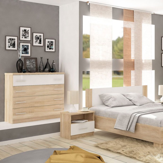 GENEVA ΣΥΡΤΑΡΙΕΡΑ 103x40x92cm ΦΥΣΙΚΟ-ΛΕΥΚΟ