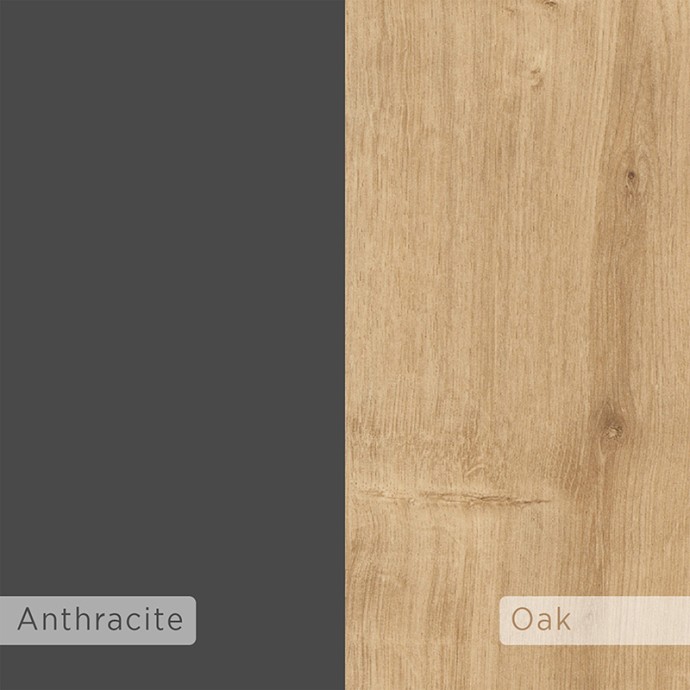 IMMERSE ΚΟΜΟΔΙΝΟ ΣΕΤ 2 ΤΜΧ. OAK-ΑΝΘΡΑΚΙ 27X25X60ΕΚ