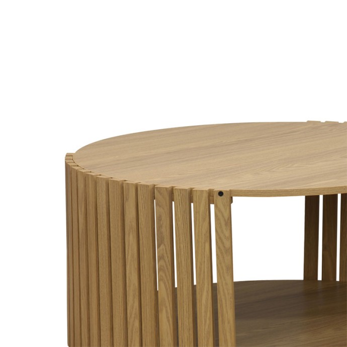 HEAVENLY ΤΡΑΠΕΖΙ ΣΑΛΟΝΙΟΥ MDF Φ83x38cm ΦΥΣΙΚΟ 